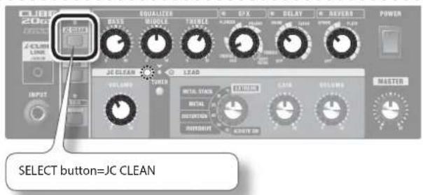 SELECT button=JC CLEAN