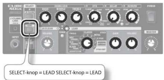 CUBC 401X SELECT EQUATOR RANGE TROBE FTR GND SHELV PULSE RANGE LEAD SELECT-knop = LEAD SELECT-knop = LEAD
