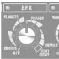 EFX FLANGER PHASER WARI CHORUS OFF THEMOLD OCTAVE