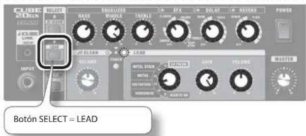 CUBG 200x SELECT EQUALIZER GASS MIDDLE TURBLI EFX DELAY SEVERES POWER JEC CLEAN LEAD VOLUME PUMS METAL STAGE METHI HISTORION HORIZONIE MASSIVE M MASTER BOTÓN SELECT = LEAD