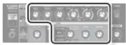 ROLAND Cube 20GX - Memorizzazione delle impostazioni per LEAD - 1