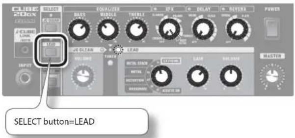 CUBE 200X EQUATOR BASS MIDDLE TINRILL EYE DILAY REVERA POWER SELECT button=LEAD