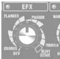 EFX FLANGER PHASER WAR CHORUS TRENOMO OFF HEAVY OCTAVE OI