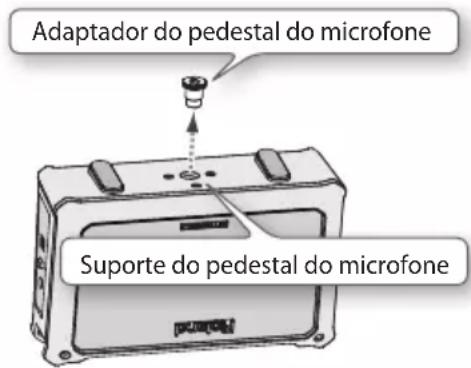 Adaptador do pedestal do microfone Suporte do pedestal do microfone