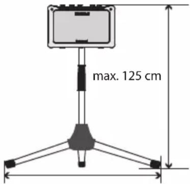 max. 125 cm