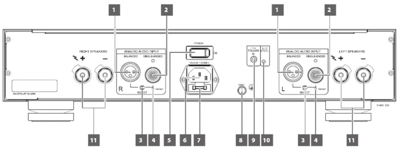 NAD M22 - INDICATEUR D'ALIMENTATION (LOGO NAD) - 1