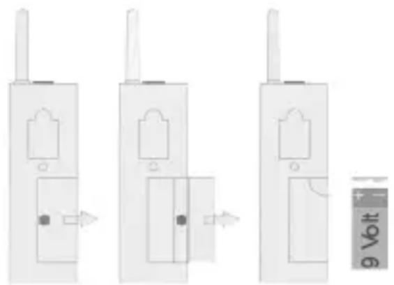 Humantechnik A24660 - Inserting the battery - 1