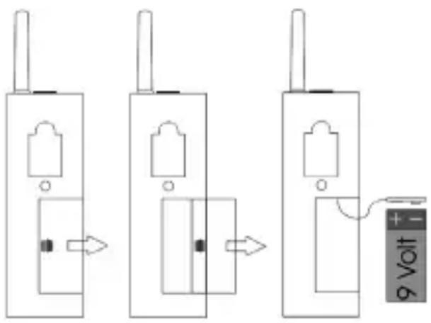 Humantechnik A2463.0 - Inserting the battery - 1