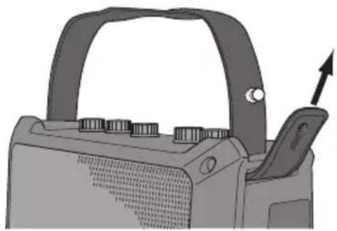 ROLAND Mobile AC - Anbringen des Tragegurts - 1
