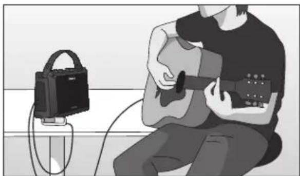ROLAND Mobile AC - El diseño de tres canales permite usar una guitarra, un micrófono y una entrada de audio simultáneamente - 2
