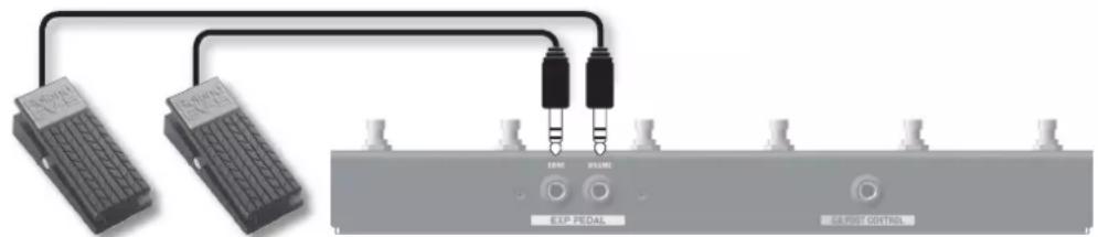 ROLAND GA112 - Utilizando pedais de expressao - 1
