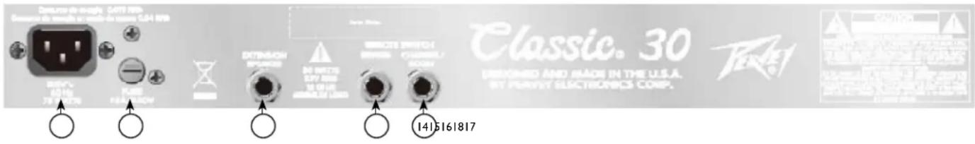 PEAVEY Classic 30 - INPUT - 1