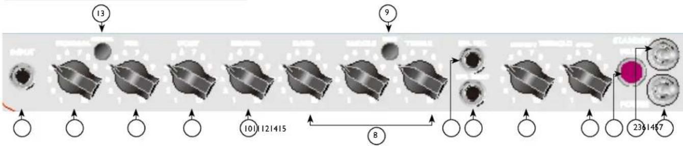 PEAVEY Classic 30 - Pannello di controllo Delta Blues ^AE - 1
