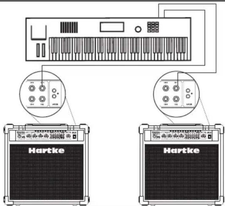 Hartke KM60 - KM60 or KM100 Stereo Set-up - 1