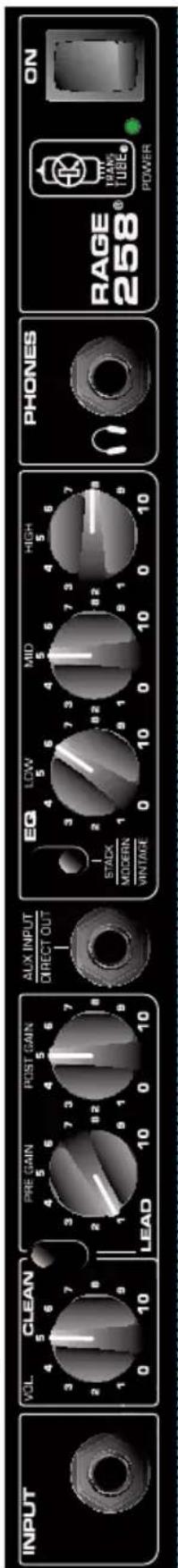 PEAVEY Rage 258 - Rage® 258 Configuración recomendada - 3