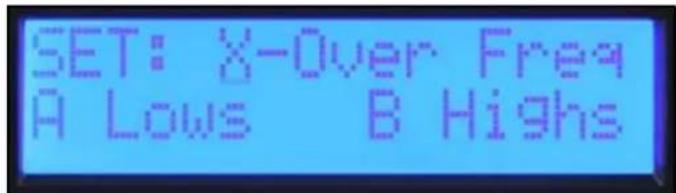 PEAVEY IPR2 5000 - Set: X-Over Freq A Lows B Highs - 3