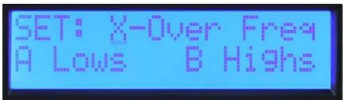 PEAVEY IPR2 5000 - Set: X-Over Freq A Lows B Highs - 1