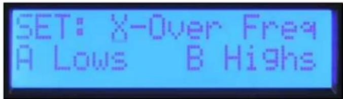 PEAVEY IPR2 5000 - Set: X-Over Freq A Lows B Highs - 3