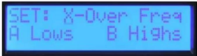 PEAVEY IPR2 5000 - Set: X-Over Freq A Lows B Highs - 3