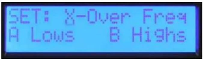 PEAVEY IPR2 3000 - Set: X-Over Freq A Lows B Highs - 1