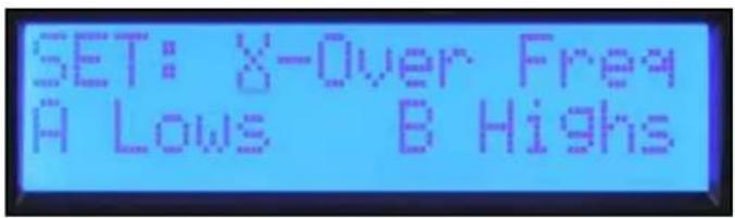 PEAVEY IPR2 3000 - Set: X-Over Freq A Lows B Highs - 3