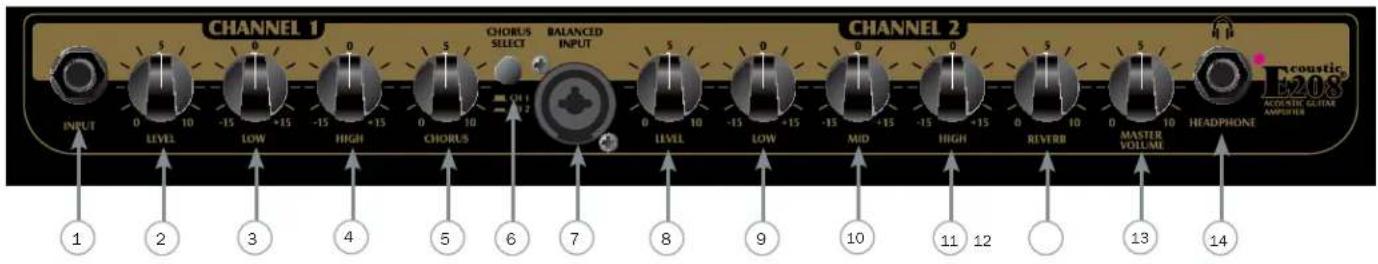 PEAVEY Ecoustic E208 - Vorderseite - 1
