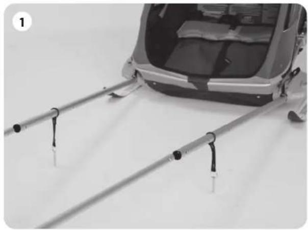 THULE CrossCountry Skiing Hiking Kit - MONTAGE DES BRAS DE SKI SUPÉRIEURS - 1