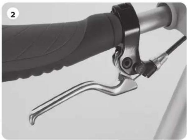 THULE Chariot CX 2 - Utilisation du FREIN de stationnement - 2