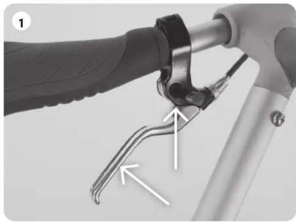 THULE Chariot CX 2 - Utilisation du FREIN de stationnement - 1
