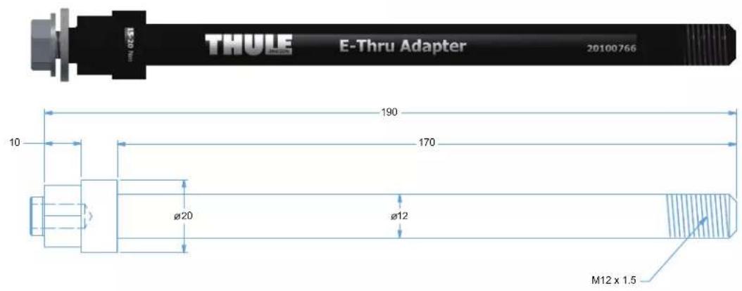 THULE Bicycle Trailer Kit - Beachten Sie folgende Informationen über Ihre Steckachse: - 3
