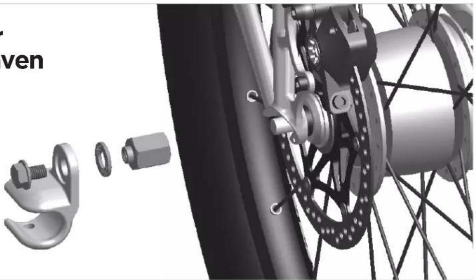 THULE Bicycle Trailer Kit - >Adapters voor versnellingsnaven - 1