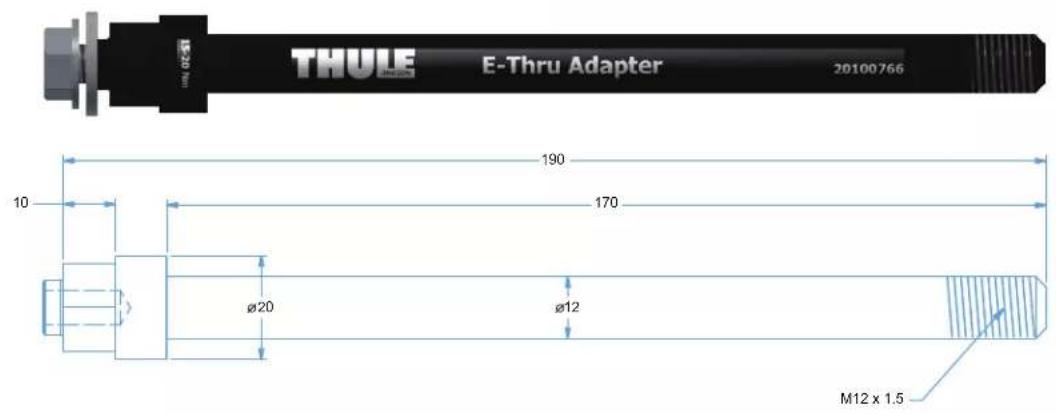 THULE Bicycle Trailer Kit - Les vélos suivants nécessitent un adaptateur : - 5