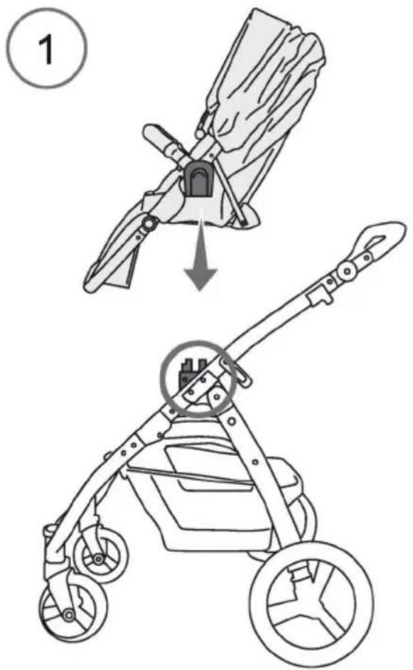 Topmark Pure T8050 - MONTAJE DEL ASIENTO REVERSIBLE DELANTEROS - 1