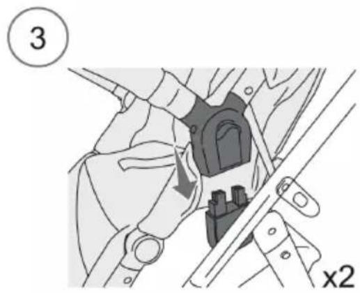 Topmark Pure T8050 - MONTAGE DES UMKEHRBARER SITZES HINTENWÄRTS GERICHTET - 2
