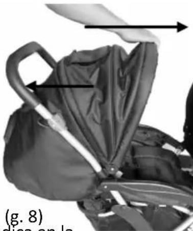 Topmark RILEY T2050 - ADAPTAR LA POSICIÓN DE LA CAPOTA - 1