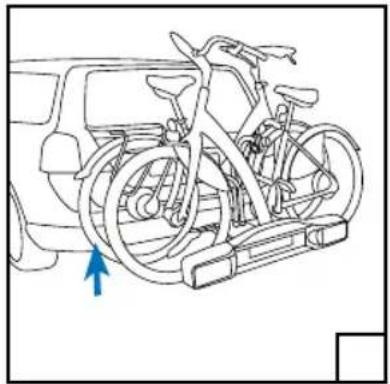 Twinny Load BikElift 2010 - Rotating the carrier up and securing it - 3