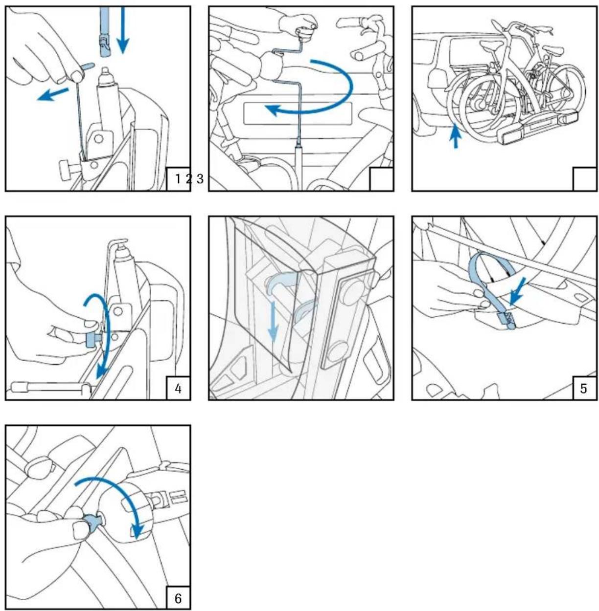 Twinny Load BikElift 2010 - Relever le porte-vélo et verrouiller - 1