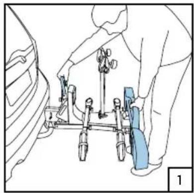 Twinny Load BikElift 2010 - Anbringen des montierten Trägers - 1