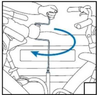 Twinny Load BikElift 2010 - Rotating the carrier up and securing it - 2