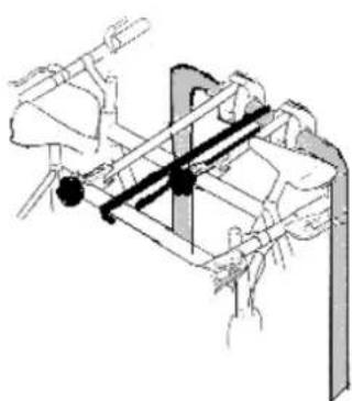 Pro-User Saffier IVqc 91723 - Beveilig tenslotte uw fietsen met de lange zwarte spanband - 2