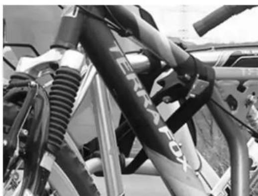Pro-User Saffier IVqc 91723 - Beveilig tenslotte uw fietsen met de lange zwarte spanband - 3