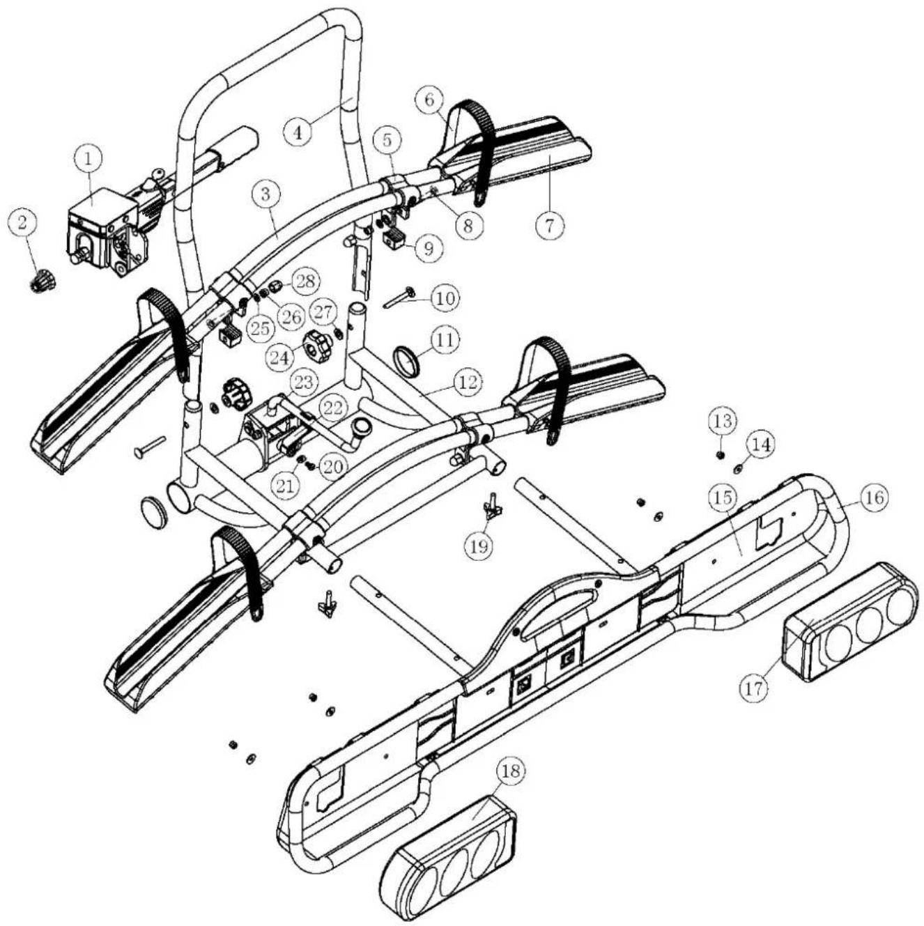Pro-User Jade 91528 - Extension pour trois vélos - 2