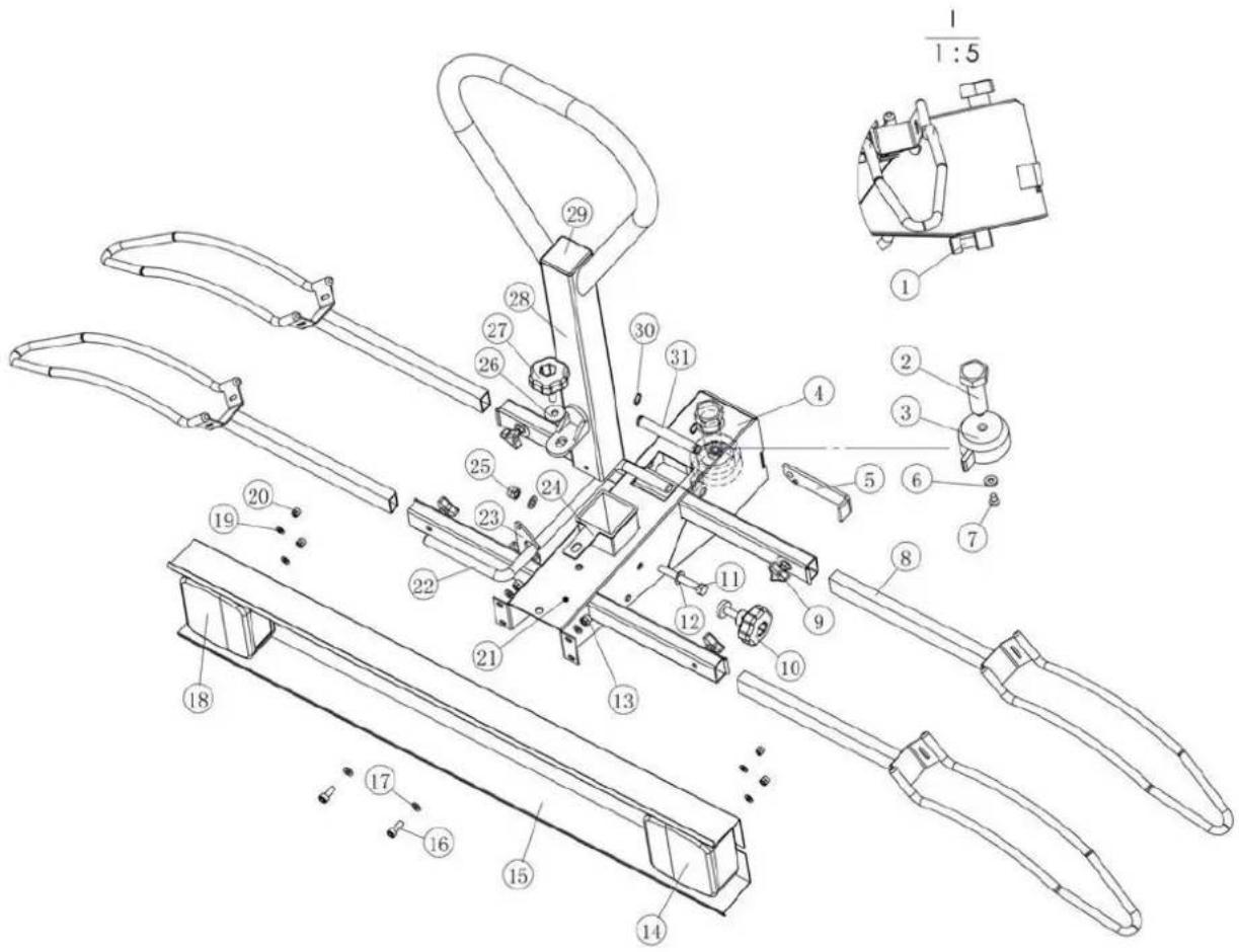 Pro-User Silverbike 90215 - DESCRIPTION DES PIECES - 1