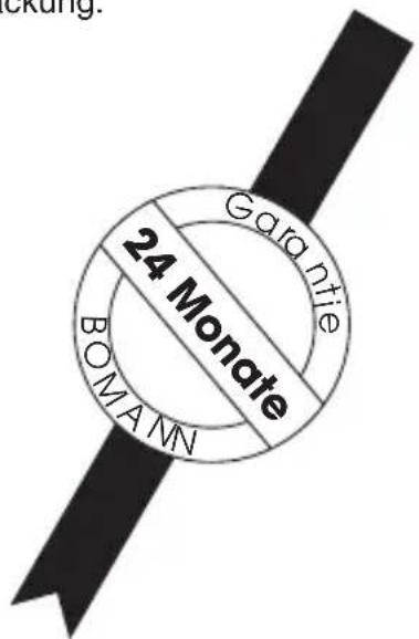 BOMANN CB 136 - Garantie-Urkunde - 1