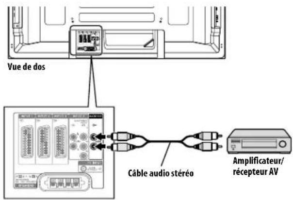 PIONEER PDP5080XA - Connexion d'un amplificateur/récepteur audiovisuel - 1