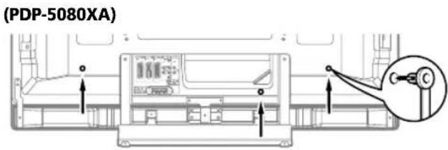 PIONEER PDP5080XA - Attaching speed clamps to the main unit - 1