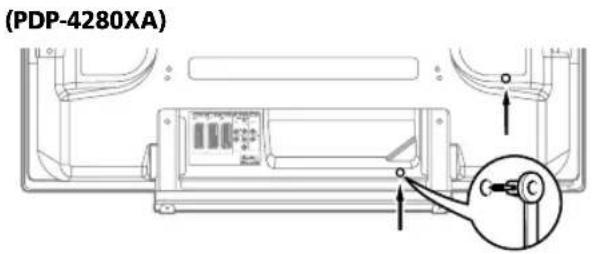 PIONEER PDP5080XA - Fissaggio delle fascette di chiusura rapida all'unità principale - 2