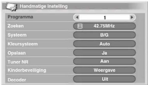 PIONEER PDP5080XA - Handmatig instellen van analoge TV kanalen - 1