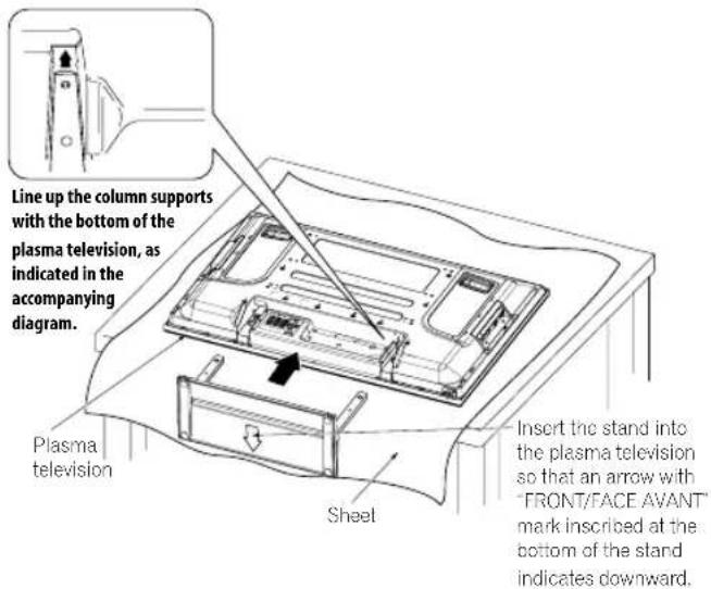 PIONEER PDP5080XA - Reattaching the stand. - 1