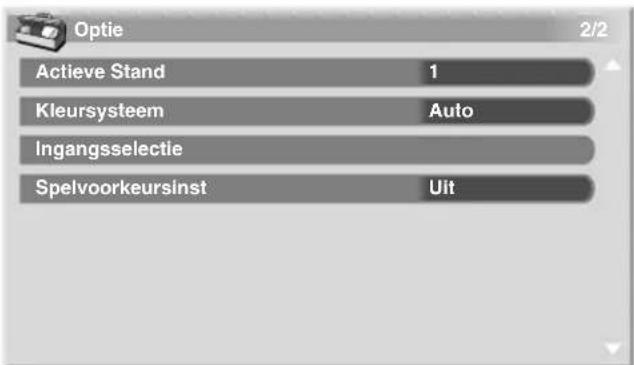 PIONEER PDP5080XA - Over "Optie" menu's - 2